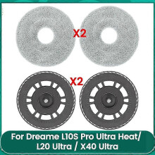 Convient aux tampons de remplacement pour plaques de nettoyage pour robots Dreame L10S Pro Ultra Heat, L20 Ultra, X40 Ultra