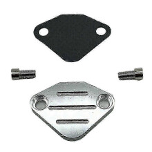 Convient pour la vanne EGR, bloc vierge, plaque d'accélérateur TBI pour GMC Chevy C3500 C1500 C2500 Silver-CH