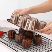 Moule à gâteau Canele, moules à pâtisserie antiadhésifs en acier au carbone, moules à caneles, ustensiles de cuisine et B