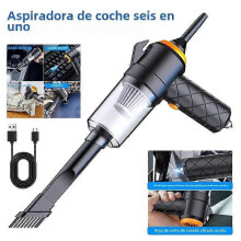 Convient pour aspirateur de voiture 6000 Pa, mini chargeur haute performance, soufflage et aspiration multifonctions