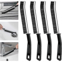 Brosse de nettoyage pour joints à poils durs – brosse de nettoyage pour crevasses adaptée aux salles de bains, cuisines, etc.