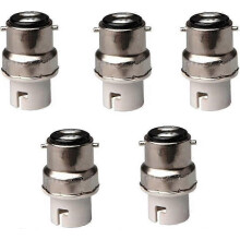 Lot de 5 adaptateurs pour lampes B22 vers B15 / Ba15d / B15d ou LED