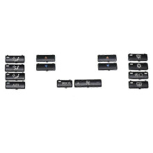 Convient pour 14 pièces de couvercles de bouton de commutateur de climatisation de voiture pour X5 E53 1999-2006 E39 1996-2002