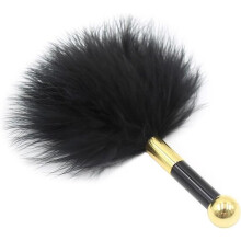 Tickler with Golden Stick for Ultimate Erotic Pleasure, Adjustable Size, Body-Safe Material, Couples' Use