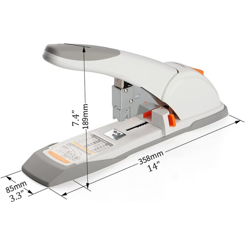 Mini Stapler, High Performance Manual Metal Stapler, 120 Sheet Capacity, Multifunction for Office and School Use 1