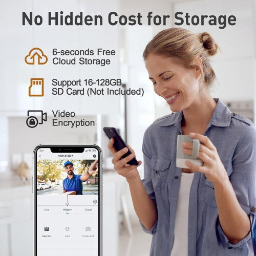 XTU Video No Subscription-2K HD Security Doorbell Camera Wireless 1