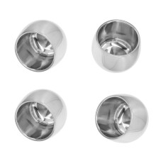 4 Stück 150 ml Doppelwand-Isolierte Kaffeetassen für Camping, Reisen und Strand