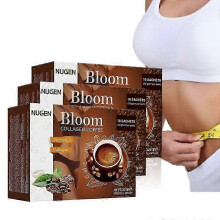 3 Boxes Bloom Collagen Coffee From Philippines Pure Organic Coffee Collagen Packets for Women And Men