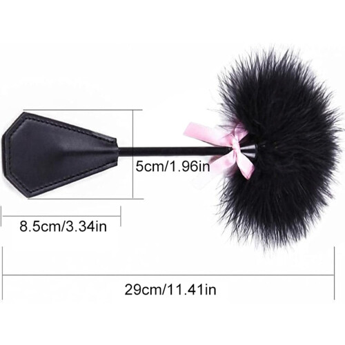 Erotic Feather Pat with Bow Tease - Soft Material Easter Bunny Bottle Unit Size, Ideal for Sensual Play 2