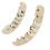 Hip Hop Teeth Set Alloy Golden False Teeth 6