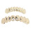 Hip Hop Teeth Set Alloy Golden False Teeth 10