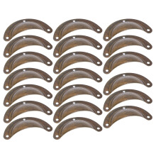 20 piezas – manijas de hierro con forma de dumplings, 52,2 cm, bronce