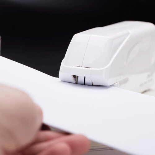 Fully Automatic Stapler, Intelligent Electric Induction Office Stapler, 17x4x7cm, One Color, Durable Design 1