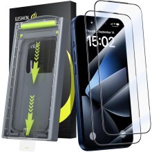 WSKEN for iPhone 17 Pro Screen Protector - [Top 9H+ Tempered Glass][Auto Dust-Remove][Zero Bubble]