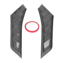 2 Stück Carbon Fiber Style Gummiverlüftung für Motorhaube, universal