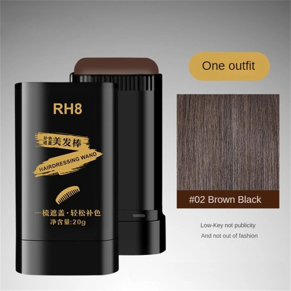 (Type#2) Rh8 Hair Styling Stick To Cover Gray Hair Artifact Natural Tooth Comb Disposable