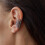 Gothic Spider Web Halloween Ear Clips, Gun Black-03728 5