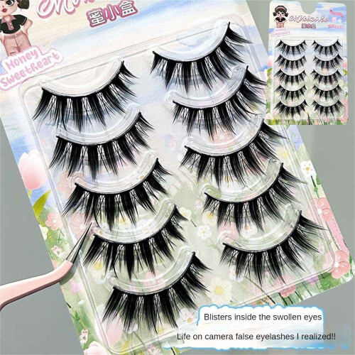 (Type#1) Honey Box Japanese Hard Stem Big Devil False Eyelashes Thick Photogenic Cos 2