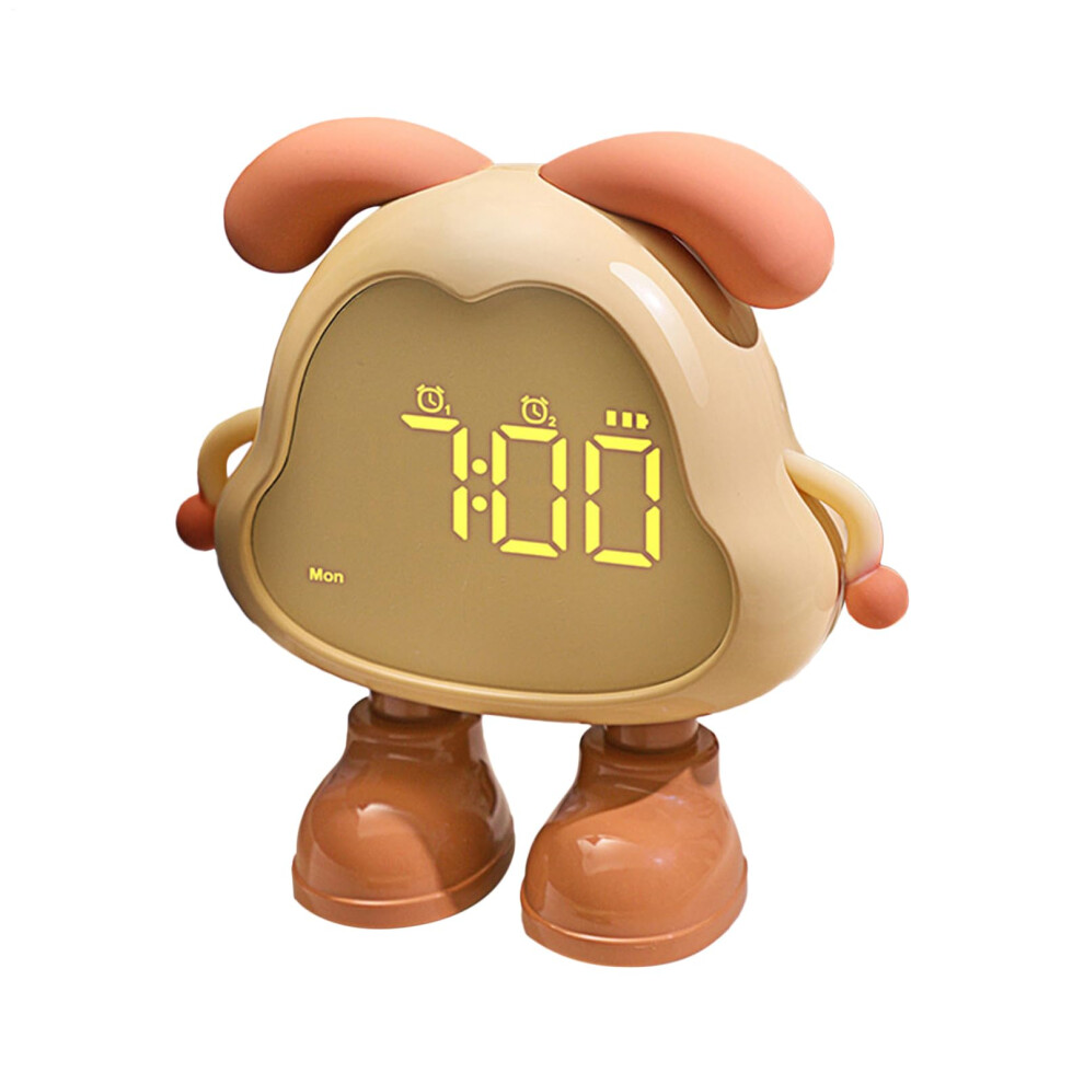 Kids Alarm Clock Funny Dog Shape Night Light, Digital Sleep Trainer, Multifunctional Desk Clock for Bedroom, Cute Decoration