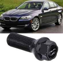Schwarze Stahlfelge Radmutter M14x1,5 für BMW 1er-7er Serie, X1, X3, X5, X6, 525