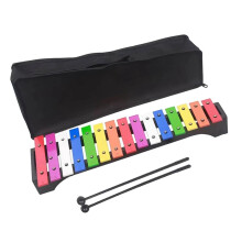 Glockenspiel Xylophone 15 Scales Metal Xylophone for Concert Performance Professional Quality Musical Instrument