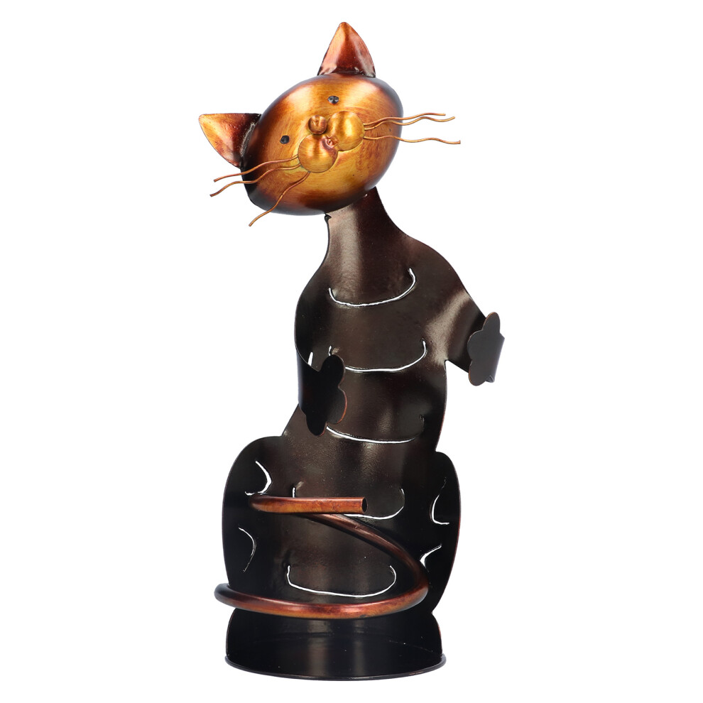 Cat Shaped Wine Rack Metal Sculpture Shelf-image-OPC-PK5YMJ6-NEW