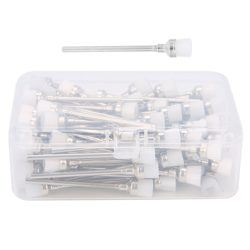 100pcs Nail Drill Bit Cleaning Brush Nail Dust