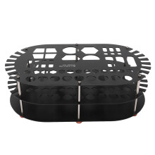 Aluminium-Desktop-Organizer-Rack für Modellautos & Hardware, 170x290x93mm, Schwarz