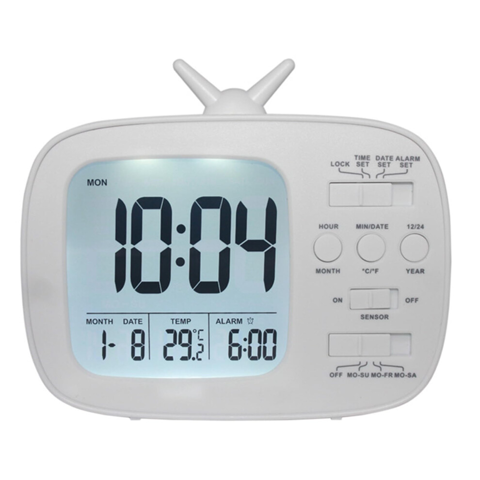 Digital Clock Alarm for Kids - Bedside LED Display, Snooze Function, Compact Design, Perfect for Students
