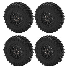 4 Stück RC-Auto-Reifen für MN D90 D91 D99 B14 B24 C14 Schwarz 70mm