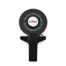 Mini Portable Manual Label Maker with 3D Embossing, 9mm PVC Label Tapes, Black Typewriter Style Labelling Machine