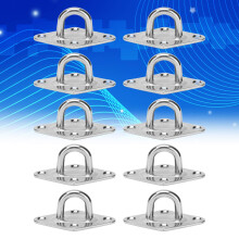 Marine 10 Stück 316 Edelstahl Augplatte Aufhänghaken 5mm Schwerlast