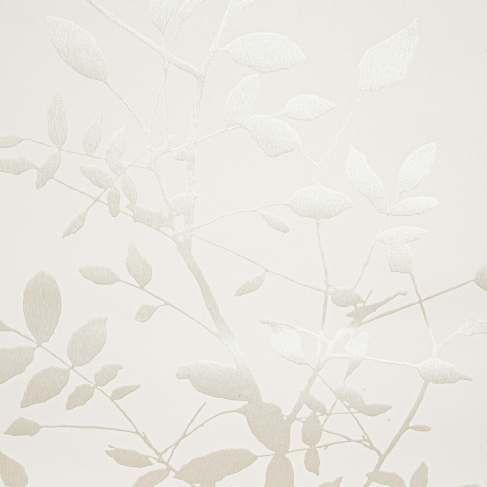 Prestigious Textiles Cream/Beige Floral Metallic Shimmer Wallpaper 1660/076