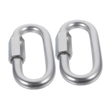Stainless Steel Carabiner Clip - Heavy-Duty Spring Clip Hook for Climbing - 4.00X2.30X1.00CM Durable Design
