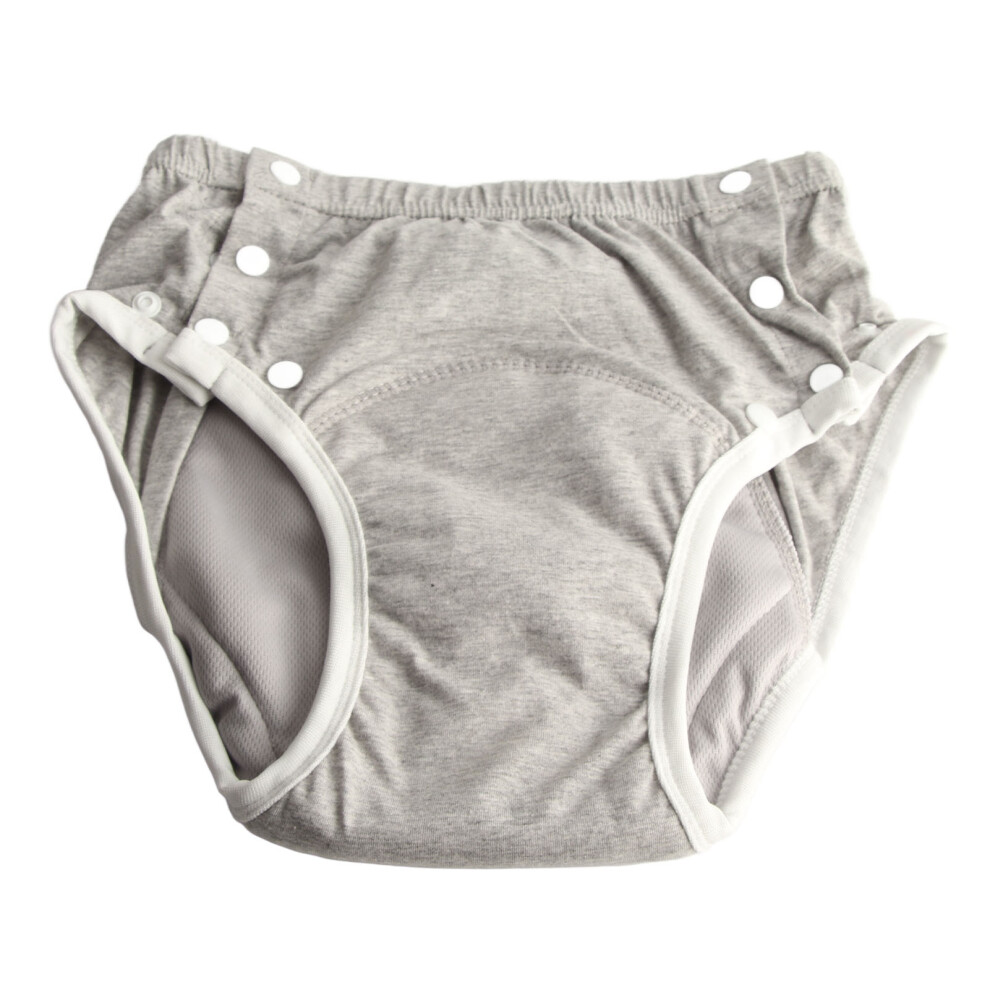 Grey Adult Cloth Diaper Washable Leakproof Extra