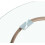Comfy Living (Gold) Round Abstract Tempered Glass Coffee Table Chrome Effect Frame In Gold Or Silver 7