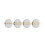 LSA International LSA Chevron Teaplate 16cm Gold Assorted Set of 4 1