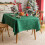 Christmas Snowflake Pattern Tablecloth Retro American Festive Rectangular Tea Table Cloth Red Snowflakes 100x140cm 3