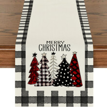 Festive Linen Table Runner 33x180cm, Yellowish 160gsm, Christmas Placemats & Tablecloths-XTP041