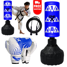 Freestanding Punching Bag Kickboxing Gloves gym Training Set MMA Kids
