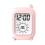 Children's Learning Companion Mini Case Timer with Temperature Display and Alarm Function in Bright Red for Children 1