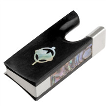 Professional Violin Bow Accessories Complete Lined Ebony Frog for 4/4 Violin Bow Replacement Parts and Repairs