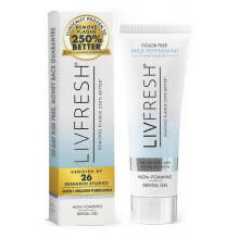 Livfresh Toothpaste Gel, Clinically Proven To Remove Plaque 250% Better 50ml