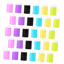 Fingerschwamm Malerei Set 30 Stück – Schwammbürsten für Fingermalerei, Schaumfarbe, Zeichenschwämme, Plastik
