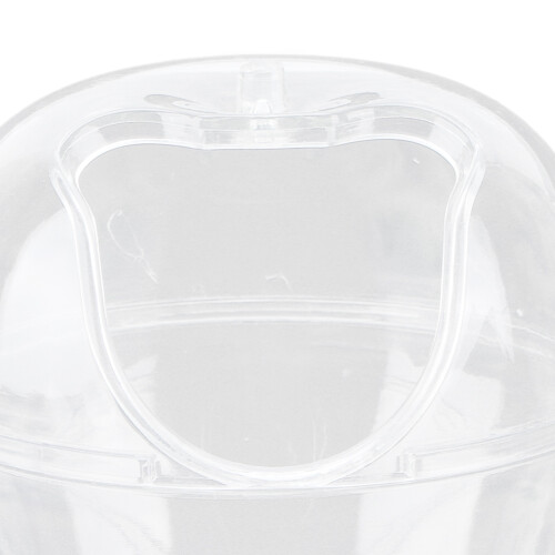 Mini transparenter Hamster-Sandbadezimmer mit Apfelform aus Kunststoff S 2