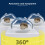 Baignoire pour hamster à double usage L Cap plastique PS doré 11