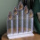 Premier 40cm Light up Standing Candlebridge with Flickering Flame Christmas Infinity Mirror 7