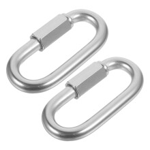 Swivel Carabiner Hook Heavy Duty Spring for Towing, Climbing, and Outdoor Use - Durable Stainless Steel 3-Inch Size