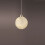 Frosted Christmas Bauble Warm White 10cm Micro LED Battery Ball Light 2