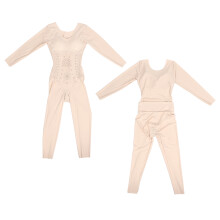 Damen Body Shapewear Langarm-Unterwäsche XXXL Hautfarbe